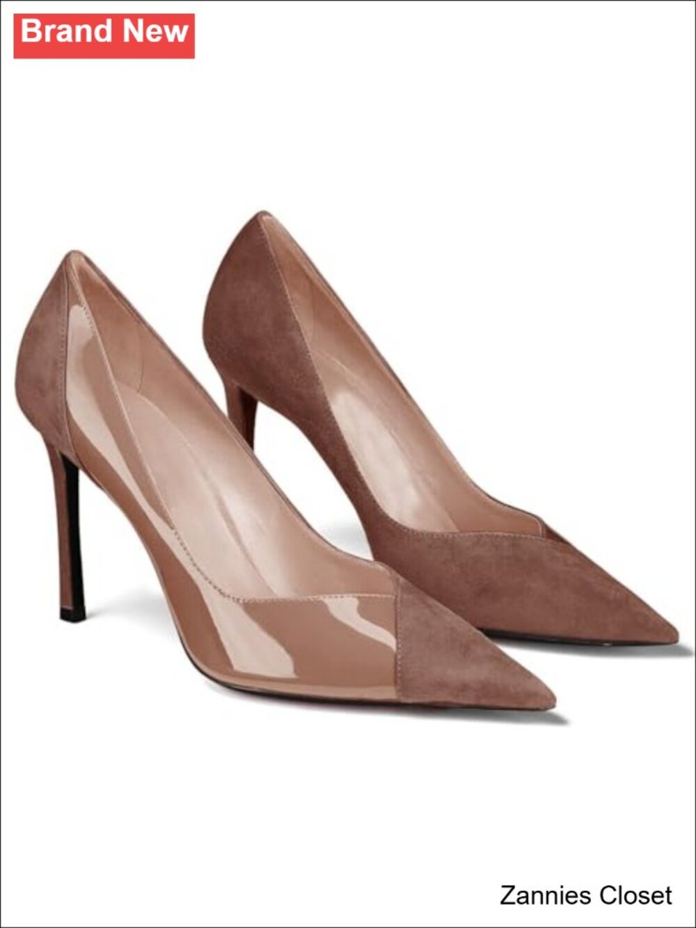 ✨ Pointed Toe Stiletto Heel Slip On Pumps Office Party Wedding Dress Shoes